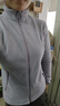 迪卡侬（DECATHLON）保暖户外抓绒衣外套男女运动宽松秋摇粒绒外套冲锋衣内胆 女款-全拉链-紫罗兰 M 实拍图