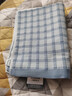 洁丽雅（Grace）纯棉枕巾 A类 四线格蓝单条装 50*80cm 实拍图