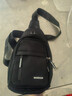 回力男新款小挎包简约单肩包休闲运动斜跨手机包旅行通勤时尚百搭胸包 黑色 实拍图