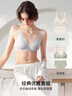 ubras虞书欣同款小花瓣杯软支撑性感内衣女聚拢文胸无钢圈胸罩  【经典款】奶盐蓝色-背心 S 70A/70B/70C 实拍图