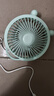 电风扇家用电扇桌面电风扇轻音便携迷你USB直插卧室宿舍学生办公室 浅绿色（直插款）4寸 实拍图