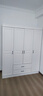 索友（CVOY） 衣柜欧式平开门衣柜卧室组装衣橱实木质大简易储物衣橱 【四门】160cm单主柜 免漆板材 实拍图