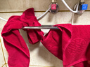 洁丽雅喜庆龙凤毛巾 A类大红色结婚订婚纯棉毛巾 龙+凤 两条装 实拍图