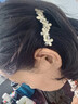 芠拉满钻小号发夹后脑勺顶夹发卡优雅淑女头饰半扎发一字夹韩国 猫眼石花朵弹簧夹   A26-305 实拍图