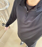 迪卡侬透气薄绒保暖休闲户外运动速干衣跑步长袖男T恤沉稳黑S-2500807 实拍图