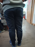 361°束脚运动裤男冬季新款保暖针织长裤男子口袋拉链基础休闲裤子 【加绒款】超级黑 XL 实拍图