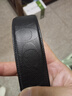 蔻驰（COACH）皮带男士经典款C纹双面款针扣腰带商务休闲可旋转扣头礼盒装 55157BLK 实拍图