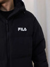 FILA FUSION斐乐潮牌情侣款羽绒服冬季新款宽松保暖连帽外套 正黑色-BK XS 160/84A/XS 实拍图