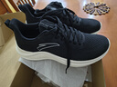 安踏一体织轻质跑步鞋男士冬季透气慢跑鞋休闲运动鞋男鞋跑步鞋子男 黑5582-1 42.5 (男) 实拍图