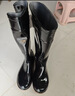胜丽雨鞋高筒防水鞋户外雨天耐磨胶鞋不易滑雨靴黑色37码 1双 实拍图