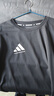 阿迪达斯短袖男2025运动健身户外亲肤透气轻薄速干t恤 黑/白 M 实拍图