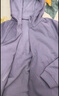 优衣库【狂欢价】女装双面穿防风摇粒绒拉链连帽外套户外479697 479697/71浅蓝紫色 XL 实拍图