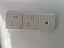 施耐德电气 单联电视插座 86型暗装墙壁开关插座面板弱电 皓呈系列 奶油白色 实拍图