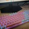银雕(YINDIAO) K500键盘彩包升级版 机械手感 游戏背光电竞办公USB外接键盘 粉白双拼白光有线键盘 实拍图