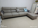 全友家居 家用客厅沙发四人位现代简约实木框架直排式一字科技布沙发 实拍图