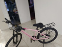 凤凰山地自行车内走线品牌变速青少年男女竞赛车自行车成人 坦途510 铝架辐条轮-彩云粉 26寸【适合155-185cm】 24速 实拍图