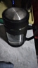 玻璃水杯商务杯大容量男女生带盖泡茶饮水礼品杯家用把手杯 黑色 实拍图