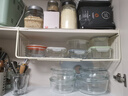 伊思家厨房置物架橱柜内分层纸巾吊柜下可伸缩保鲜膜调味料免打孔挂篮子 淡绿色【可伸缩】 实拍图