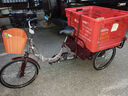 永久老年脚蹬三轮车老人脚踏脚踩自行单车人力车代步拉货轻便成人 1米斗酒红-变速双链条-液压减震 实拍图