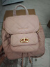 CHARLES&KEITH菱格大容量柔软多用背包书包双肩包包女包生日礼物CK2-60151400 粉红色Pink S 实拍图