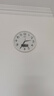 康巴丝（Compas）挂钟 创意时尚时钟 日历石英钟客厅卧室挂表c2855Y 白色 26cm 实拍图