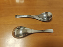 广意 316L不锈钢勺子汤勺汤匙调羹搅拌勺加大加厚圆底饭勺2件套GY8549 实拍图