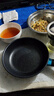 【亏本清仓】韩式麦饭石色不粘锅平底锅铁锅电磁炉不带盖 黑色小煎锅 16cm 实拍图