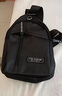 【运动腰包】跑步包男休闲斜挎包手机包防泼水健身包 黑色 实拍图