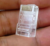 山泽 超五类网线水晶头 50U镀金工程级RJ45网线连接器 cat5e千兆网络接头 超5类网络水晶头100个 C550U 实拍图