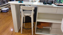 和谐都匠实木餐边柜吧台桌可伸缩收纳储物隔断一体柜客厅小户型沙发边柜 双面吧台桌+吧椅*1/带LED灯+插座 白色【实木】 实拍图