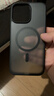 绿联 适用iPhone15Promax手机壳 苹果15ProMax磁吸壳 MagSafe保护套 无线充电防摔 磨砂黑色 实拍图