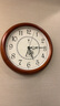 北极星（POLARIS）挂钟实木客厅时尚创意时钟简约现代挂表装饰38cm石英钟表9060环 实拍图