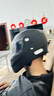 AD新国标电动车头盔男女士四季通用揭面盔冬季保暖防雾电瓶车安全帽男款夏季防晒轻便摩托车骑行半盔 哑黑【新国标B类】透明 均码 实拍图