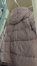 雪中飞羽绒服女士春季连帽保暖防寒加厚高充绒休闲舒适百搭外套羽绒衣 紫色 M (160) 实拍图