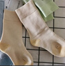 蕉内（Bananain）小热皮502++儿童袜子男女童中筒袜宝宝大童抗菌防臭保暖秋冬季3双 502++：米黄+绿豆沙+青瓷- 3双 3-5岁 （20-24码） 实拍图