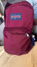 JANSPORT杰斯伯书包轻便双肩包男女旅行包简约背包电脑包学生校园 4QUT04S深紫酒红-侧边袋 实拍图