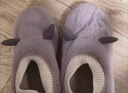 子木雅居暖脚宝插电usb加热鞋宿舍棉拖鞋充电发热鞋可行走拆洗调温电暖鞋 香芋可调温 38-39建议拍大一码 实拍图