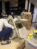 哈卡达（HAGADAY）宝宝餐椅婴儿成长椅学座椅多功能椅子家用餐桌椅子可折叠学坐神器 【摇椅+免安装】古兰凰Pro+睡垫 实拍图
