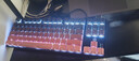 惠普（HP）GK200机械键盘有线办公游戏键盘 20种背光灯效 87键电竞键盘鼠标套装电脑外设键鼠 侧刻黑莓粉【键鼠套装-青轴】 实拍图