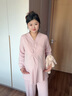 雅特茂月子服纯秋冬季产后棉孕妇睡衣款产妇待产喂奶哺乳家居服 四季180g（送胸垫）柔雾玫瑰1450 L 实拍图