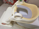 曼龙儿童马桶坐便器男女宝宝阶梯式可折叠踩脚凳洗漱凳坐便圈 暖沙咖 实拍图