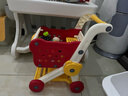 购物车玩具宝宝小手推车儿童过家家水果切切乐超市男女孩厨房小孩 【珊瑚红】手推车+28件套 电商盒 实拍图