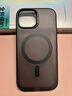邦克仕（Benks）适用苹果15Pro手机保护壳 iPhone15pro防摔磁吸壳 Magsafe磁吸壳轻砂男女款保护套不易沾指纹 黑 实拍图