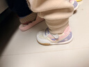 江博士（DR·KONG）春秋男女舒适婴儿宝宝鞋 透气舒适健康鞋 百搭国货步前鞋 杏/紫 21 脚长约12.0-12.6 实拍图