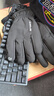 战术鸟(3M)新雪丽棉男士冬季保暖手套骑行防寒防水大码触屏 黑色 实拍图