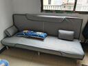 徽月 多功能折叠沙发床两用简易三人位小户型客厅租房家具懒人沙发 新品推荐【蓝-灰】炫彩科技布 升级可拆2米长1.2米宽2扶手2腰枕 实拍图