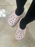 卡骆驰（CROCS）洞洞鞋贝雅男鞋女鞋轻便耐磨一脚蹬拖鞋休闲鞋|10126 裸粉-6PI 36 /37(220mm) 实拍图
