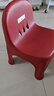 禧天龙小椅子宝宝椅加厚凳子椅子带靠背幼儿矮凳小板凳换鞋凳 故宫红【防滑脚垫】1个装 【承重160斤】 实拍图