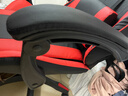 电竞椅男电脑椅子家用舒适久坐办公可躺宿舍人体工学升降游戏座椅 标准版黑红+搁脚 实拍图