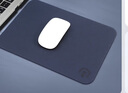 镭拓（Rantopad）G1 硬质皮革游戏防水鼠标垫  商务办公电脑鼠标垫 桌面垫 藏蓝色 实拍图